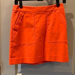 Ann Taylor LOFT orange skirt